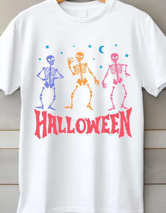 Halloween Discoteca scheletrica Tshirt